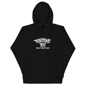 metal logo hoodie